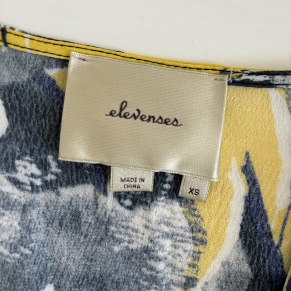 Anthropologie Elevenses Romper Somerset Yellow Floral - Picture 8 of 10